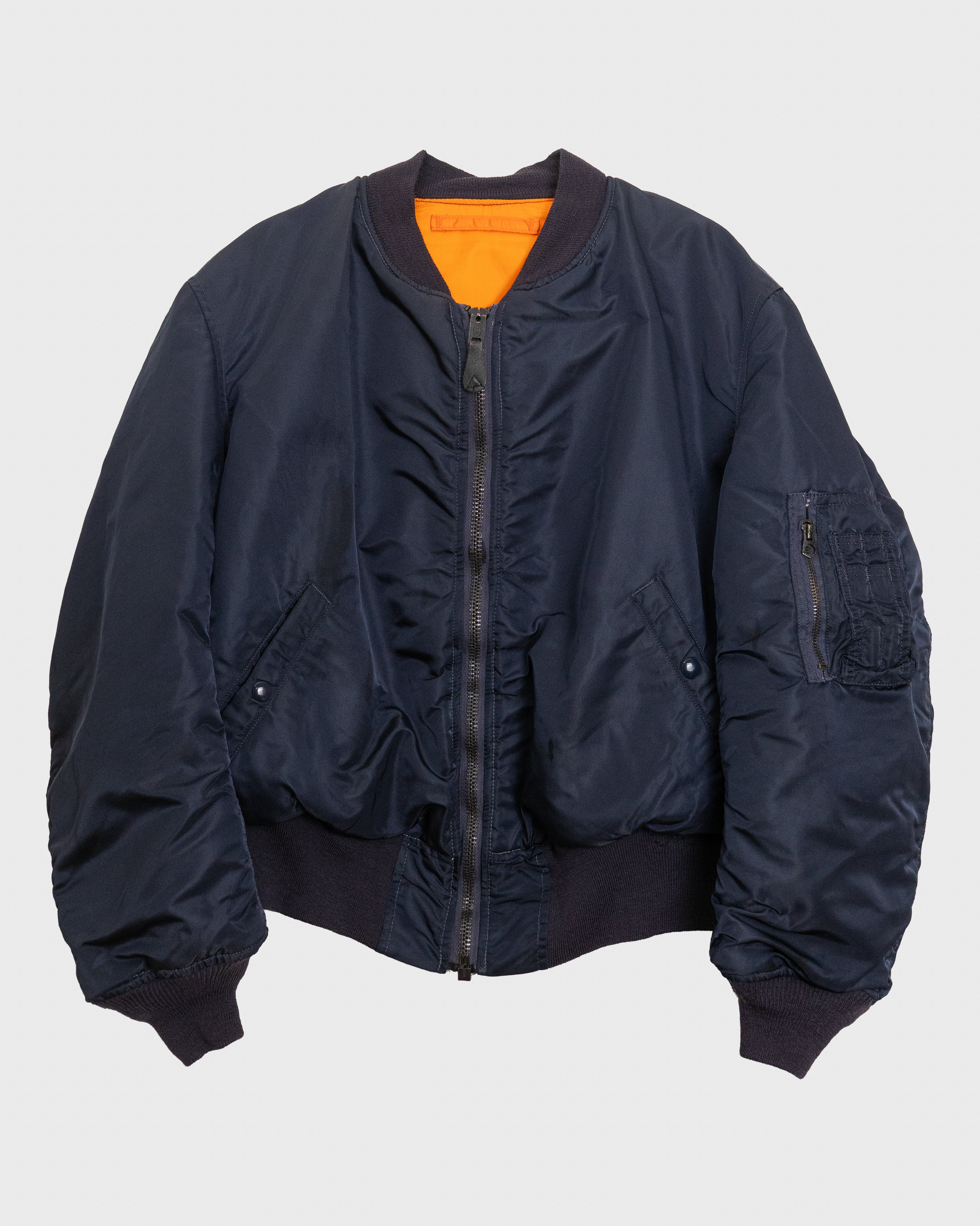 1970s Military Navy Blue Bomber