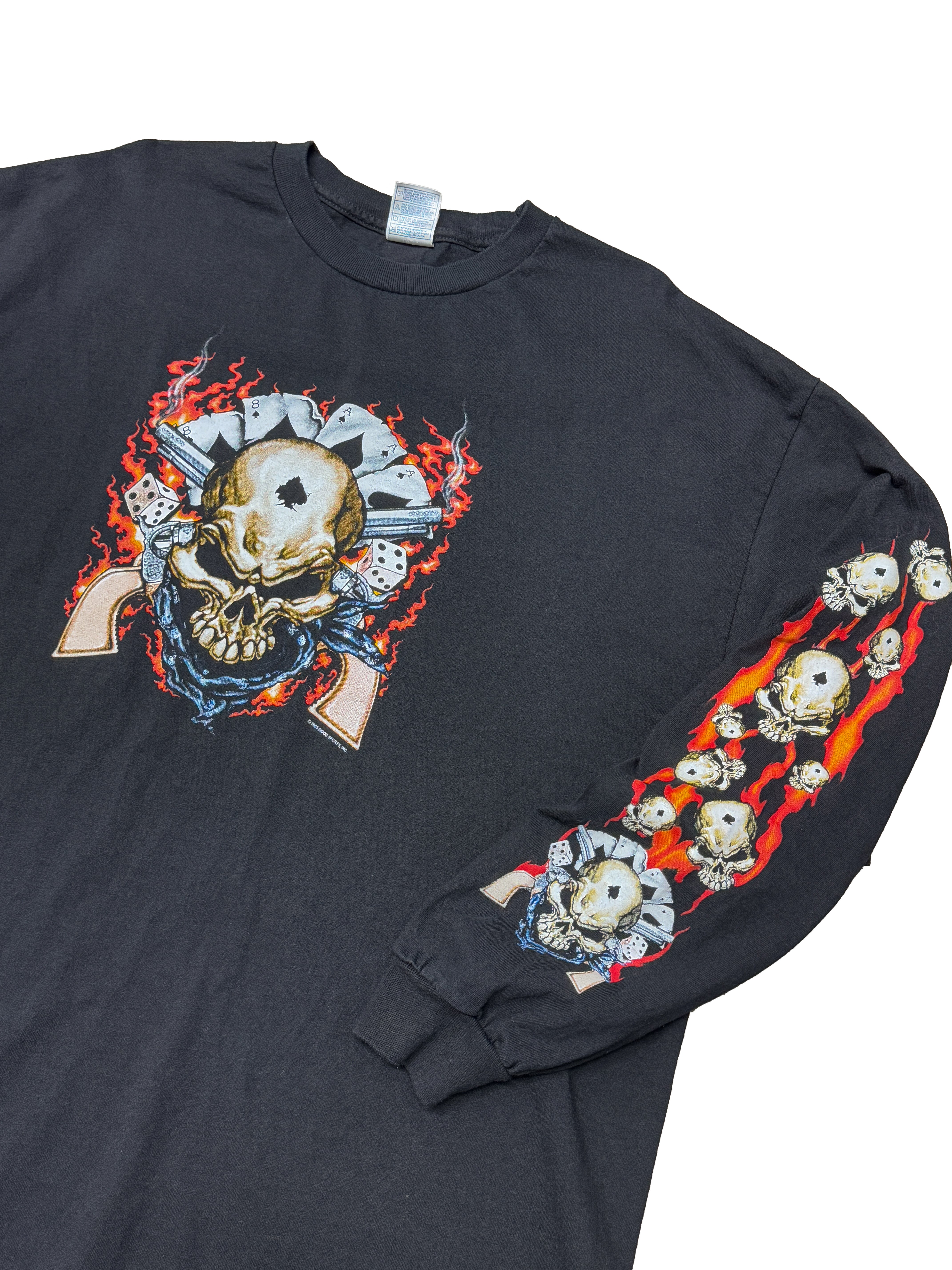 2005 Skull+Flames+Revolver+Cards+Dice (XX-Large)
