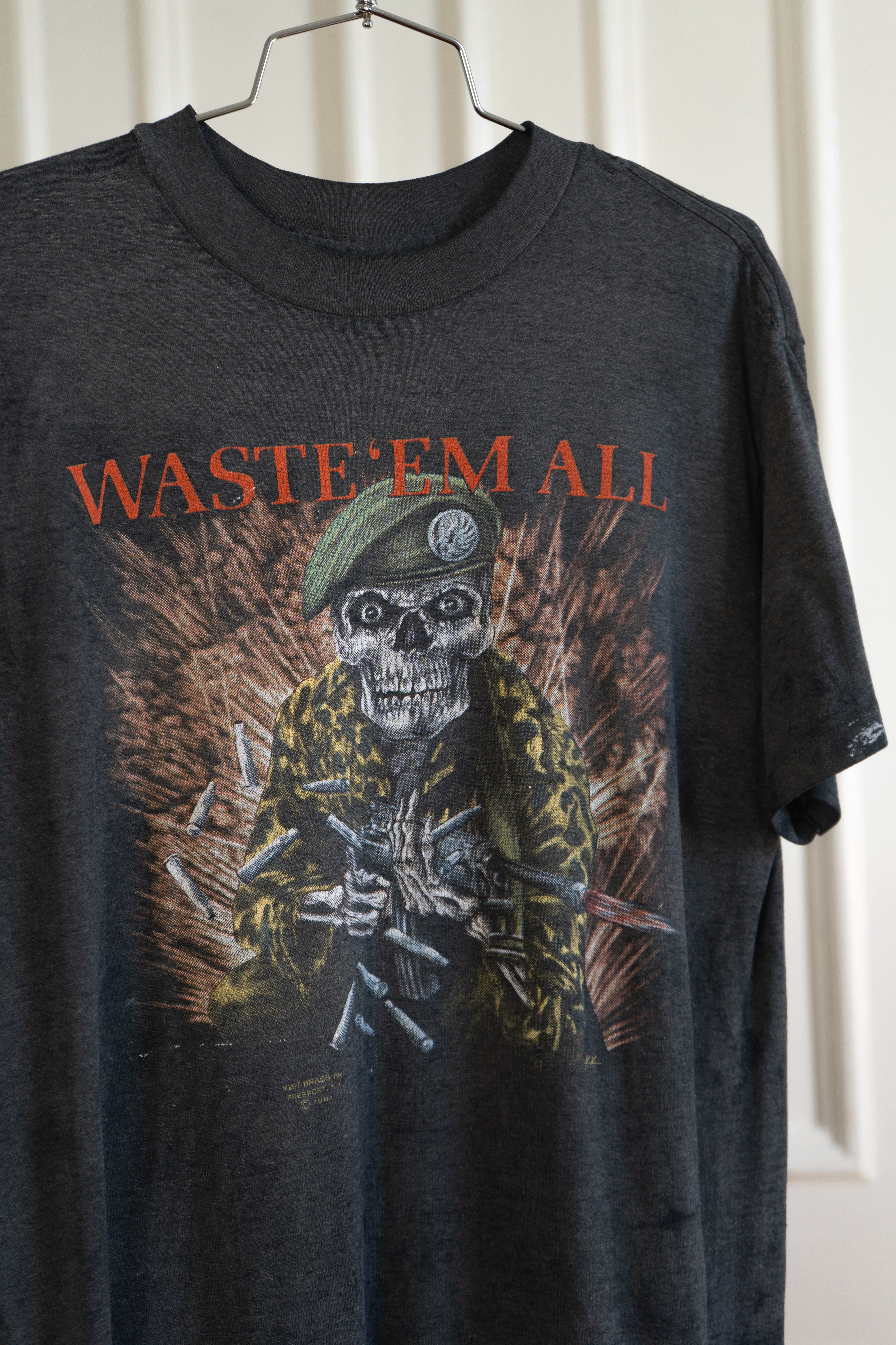 1980s 3D Emblem "Waste Em All"