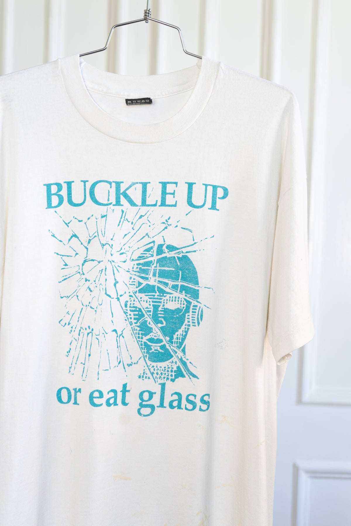 1990s Buckle Up Or Eat Glass